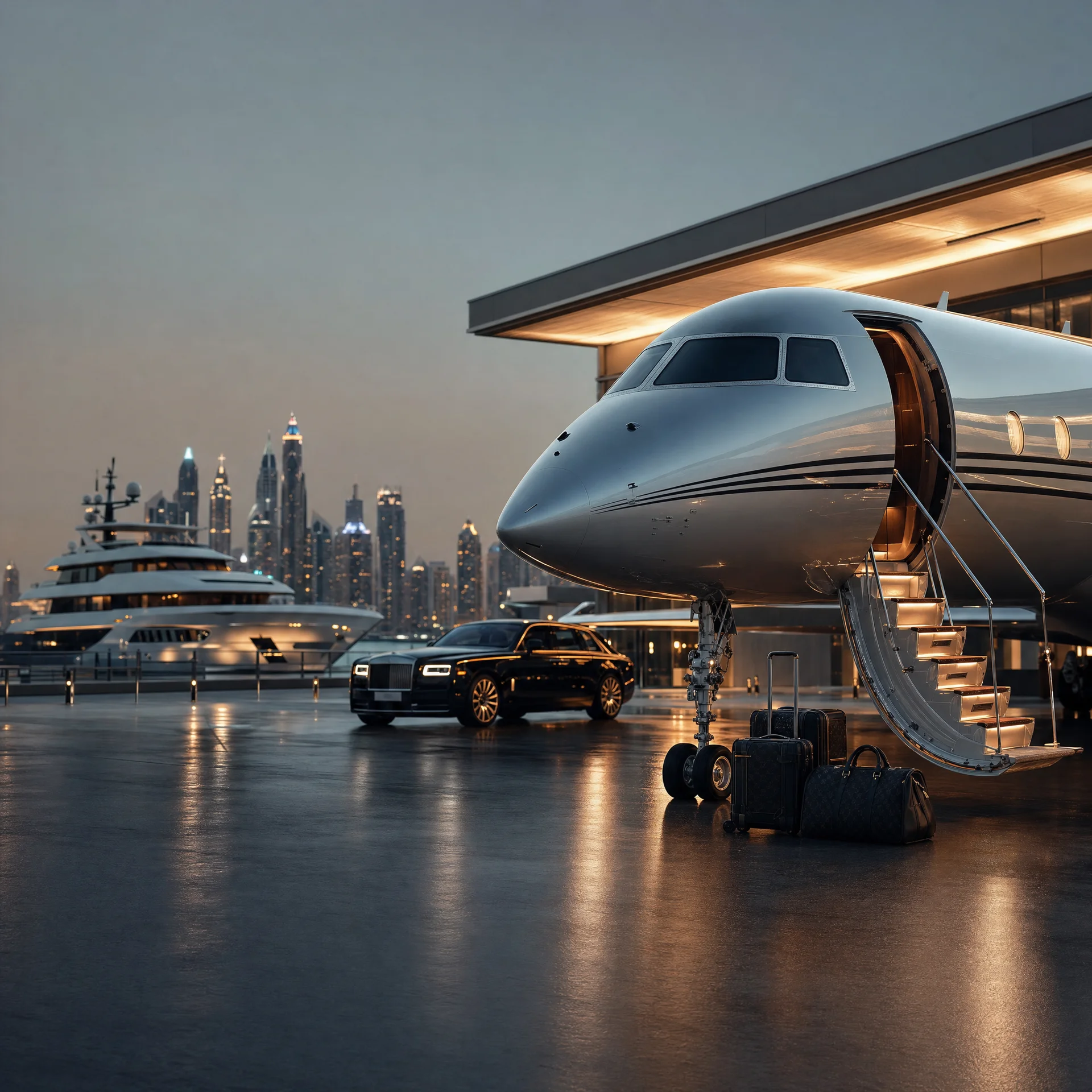 Pure Flights team aboard a business class flight